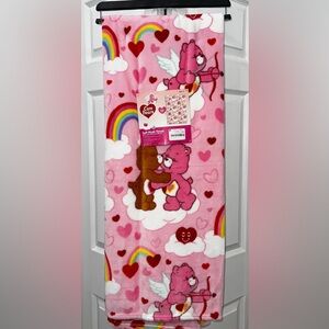 CARE BEARS Cupid Blanket NEW